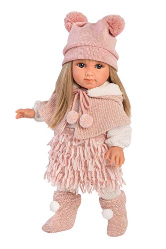 Llorens LL53525 Puppe Elena mit blonden Haaren und blauen Augen, Fashion Doll mit weichem Körper, inkl. trendigem Outfit, 35cm von Llorens