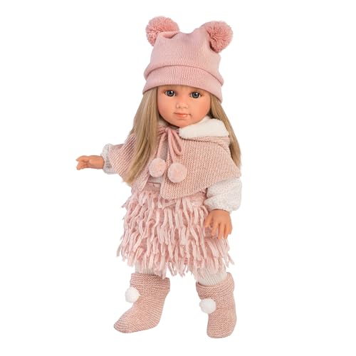 Llorens LL53525 Puppe Elena mit blonden Haaren und blauen Augen, Fashion Doll mit weichem Körper, inkl. trendigem Outfit, 35cm von Llorens