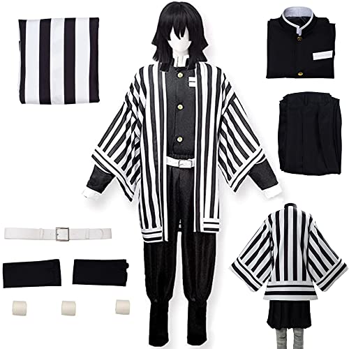 Lmetsky Herren-Kostüm, Uniform, Cosplay-Outfit, Kimono, Anzüge, Set, Halloween, Damen, Herren (weiß, klein) von Lmetsky