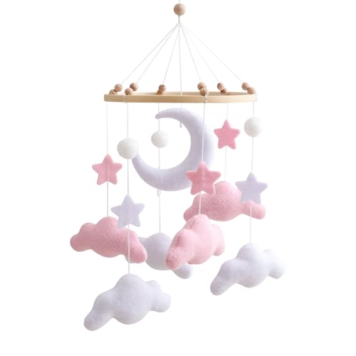 Lnhgh Beistellbett Spielzeug Fürs Kinderzimmer | Wolken Spielbogen Für Stubenwagen - Filz Deko Spiel Für Kinder von Lnhgh