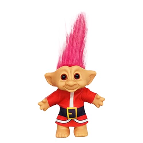 Lnhgh Kleine Trollpuppen | Niedliche Weihnachts-Figuren | Retro Schreibtischdekoration, Sammelfiguren, Lustige Deko Für Erwachsene Kinderzimmer Wohnzimmer von Lnhgh