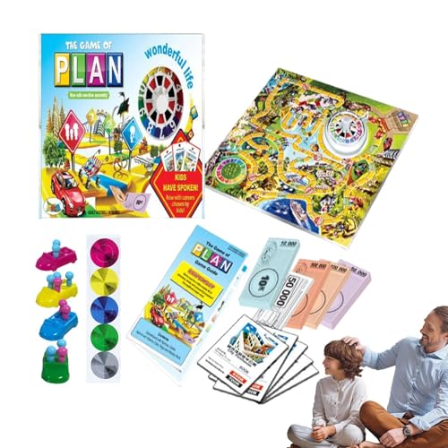 Lnhgh Lebensspiel für Kinder | Reise des Lebens Brettspiel - Interaktives, entscheidungsrelevantes, lehrreiches Familienbrettspiel für Kinder und Teenager, Indoor-Spiel für 2–4 Spieler Lnhgh Lebensspiel für Kinder | Reise des Lebens Brettspiel - Interaktives, entscheidungsrelevantes, lehrreiches Familienbrettspiel für Kinder und Teenager, Indoor-Spiel für 2–4 Spieler von Lnhgh