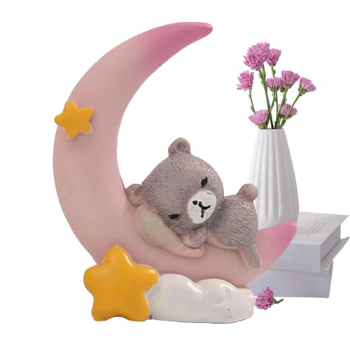 Lnhgh Mondbärenkuchentopper, Bär und Mondkuchenationen - Desktop -Figuren - Desktop Mondbärenstatue -Orament für Babyparty, Harz -Figur -Kuchenation Lnhgh Mondbärenkuchentopper, Bär und Mondkuchenationen - Desktop -Figuren - Desktop Mondbärenstatue -Orament für Babyparty, Harz -Figur -Kuchenation von Lnhgh