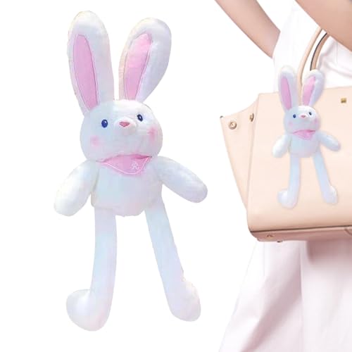 Lnhgh Pull Up Hubbit Plüschspielzeug, Pull-up-Kaninchen-Plüsch-Schlüsselbund - 11inch interaktive Osterhase gefülltes Tier | Ostern gefülltes lustiges Kaninchenplüsch, Anhängerschlüsselkette für von Lnhgh