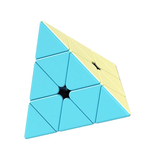 Lnhgh Speed ​​Cube, Speed ​​Cube ohne Aufkleber | Aufkleberloser glatter Puzzlewürfel | Macaron Erste Schritte Dreieck Zauberwürfel Puzzle Spielzeug, Bonbonfarben pädagogische Geschwindigkeitswürfel von Lnhgh