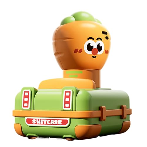Lnhgh Spielzeugwagen für, 360 ° rotierendes Stuntauto | Nettes Cartoon -Form -Stunt -Auto - Einziehbarer Pull Rod Safe Toys Truck zum Geburtstag Neujahr Weihnachten Ostern von Lnhgh