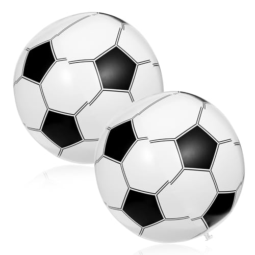 Lnngub 2 Stück Wasserball Aufblasbar, 28 cm Aufblasbarer Fußball Robuster PVC Aufblasbarer Wasserball für Kinder Aufblasbarer Strandfußball für Strandpartys, Poolpartys, Wasserspielzeug (Schwarz) Lnngub 2 Stück Wasserball Aufblasbar, 28 cm Aufblasbarer Fußball Robuster PVC Aufblasbarer Wasserball für Kinder Aufblasbarer Strandfußball für Strandpartys, Poolpartys, Wasserspielzeug (Schwarz) von Lnngub
