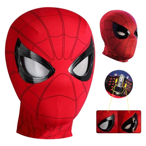 Lnxquizzic Spinnenheldenmaske, Cosplay-Maske für Kinder und Erwachsene, Spider-Maske für Kinder, Geeignet für Halloween, Maskerade, Party, Weihnachten, Cosplay（Augen beweglich） von Lnxquizzic
