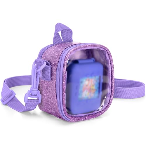 LoDrid Tasche Kompatibel mit Bitzee, Schützende Aufbewahrungstasche mit Verstellbarem Schultergurt für Elektronische Haustiere, Hülle für Bitzee interaktivem Spielzeug, Lila von LoDrid