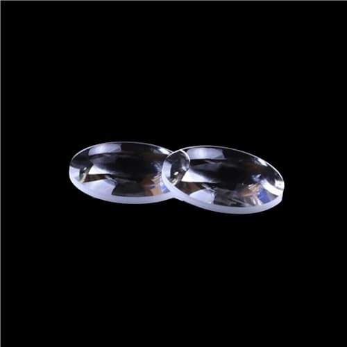 2 Stück optische Acryl-PMMA-Linsen, Lupe mit doppeltem konvexem Design, Durchmesser 30/31/40/50/60 mm(31mm x 70mm) von Loacea