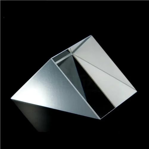 Gleichschenkliges rechtwinkliges Prisma, unbeschichtetes optisches Glass, 9–40 mm, 90-Grad-Brechungsdreiecksprisma, 1 Stück(40x40x40mm) von Loacea