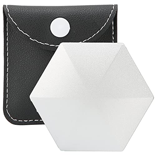Flip Toy Desktop Pocket Stress Relieve Fingertip Dekompression Spielzeug für Auto Büro Silber (Hexagonal) von Loboo Idea