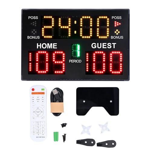 Loboo Idea Digital Basketball Scoreboard 11 Digit LED Multisport Tabletop for Game Training Volleyball Wrestling Loboo Idea Digital Basketball Scoreboard 11 Digit LED Multisport Tabletop for Game Training Volleyball Wrestling von Loboo Idea