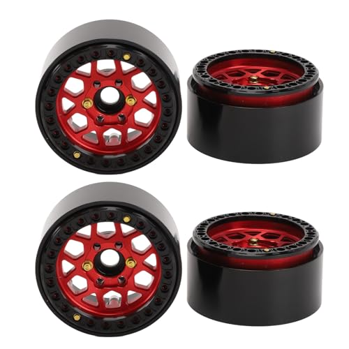 Locadence 4Pcs Hub Wheel Felgen, 5 Speichen Aluminiumlegierung RC Fahrzeugräder Rims für RC 1:10 Driftauto, 1,9 Zoll Reifen Locadence 4Pcs Hub Wheel Felgen, 5 Speichen Aluminiumlegierung RC Fahrzeugräder Rims für RC 1:10 Driftauto, 1,9 Zoll Reifen von Locadence