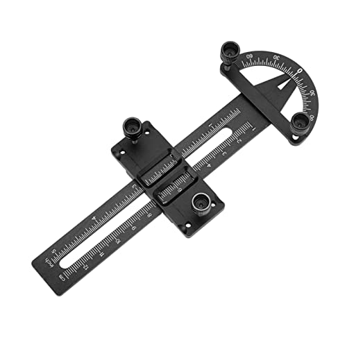Locadence LOCADENZ RC -Absorber -Messwerkzeug, 6,69 x 2,36 Zoll Verschleiß mit Aluminiumlegierung Messradeinstellungs für RC -Auto (Schwarz) von Locadence