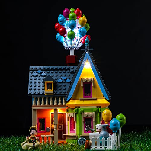 Aktualisierte Version Led Licht Set für Lego Carls Haus aus Oben, Led Beleuchtungs Set für Lego 43217 Disney and Pixar Up House Carls Haus von LocoLee