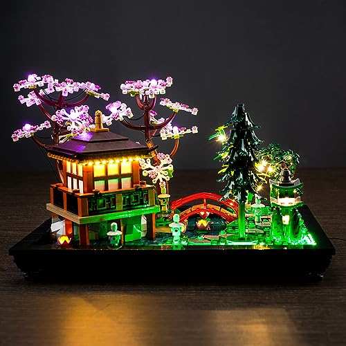 LED-Licht-Set für Lego Tranquil Garden, LED-Beleuchtungsset für Lego 10315 Tranquil Garden Botanical Zen Garden Kit Japanische Zen-Gärten – Modelle nicht im Lieferumfang enthalten, nur Licht-Kit von LocoLee