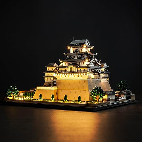 Led Licht Set für Lego Burg Himeji, Led Beleuchtungs Set für Lego 21060 Architecture Burg Himeji Castle - Nur Lichter Set, Kein Modell (Standard Version) von LocoLee