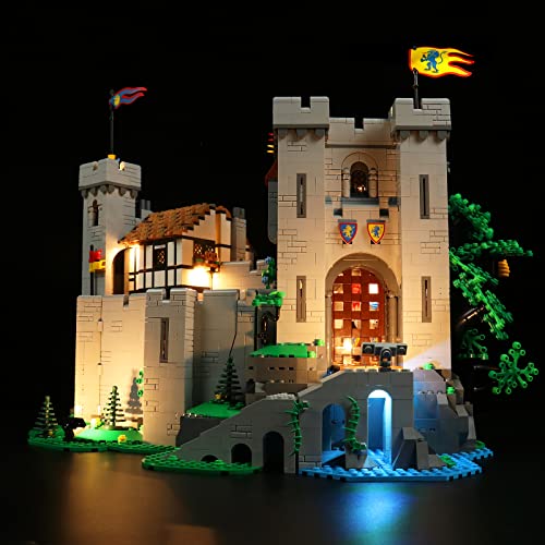 Led Licht Set für Lego Burg der Löwenritter, Led Beleuchtungs Set für Lego 10305 Lion Knights’ Castle - Nur Lichter Set, Kein Modell (Standard Version) von LocoLee
