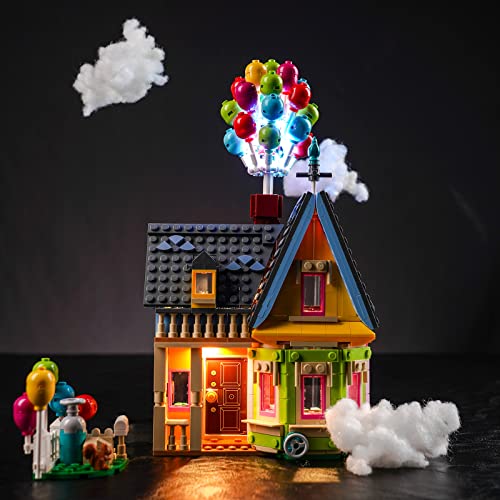 LocoLee Led Licht Set Kompatibel mit Lego Carls Haus aus Oben, Led Beleuchtungs Set Compatible with Lego 43217 Disney and Pixar Up House Carls Haus - Nur Lichter Set, Kein Modell von LocoLee