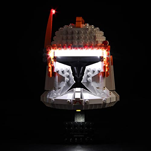 LocoLee Led Licht Set Kompatibel mit Lego Clone Commander Cody Helm, Led Beleuchtungs Set Compatible with Lego 75350 Star Wars Clone Commander Cody Helm - Nur Lichter Set, Kein Modell von LocoLee