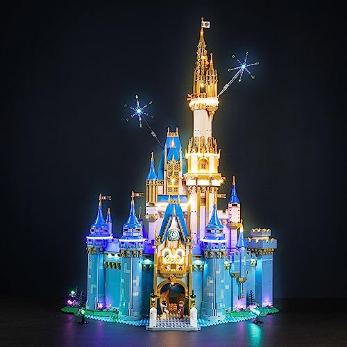 LocoLee Led Licht Set für Lego Disney Castle, Led Beleuchtungs Set für Lego 43222 Disney Castle 2023 Lichter Set, Kein Modell (Standard Version) von LocoLee
