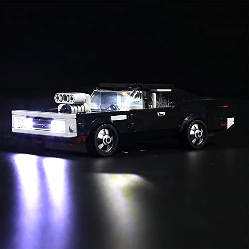 Led Licht Set für Lego Fast & Furious 1970 Dodge Charger R/T, Led Beleuchtungs Set für Lego 76912 Speed Champions Fast & Furious 1970 Dodge Charger R/T - Nur Lichter Set, Kein Modell von LocoLee