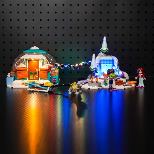 Led Licht Set für Lego Ferien im Iglu Set, Led Beleuchtungs Set für Lego 41760 Friends Ferien im Iglu Set mit Camping-Zelt - Nur Lichter Set, Kein Modell von LocoLee