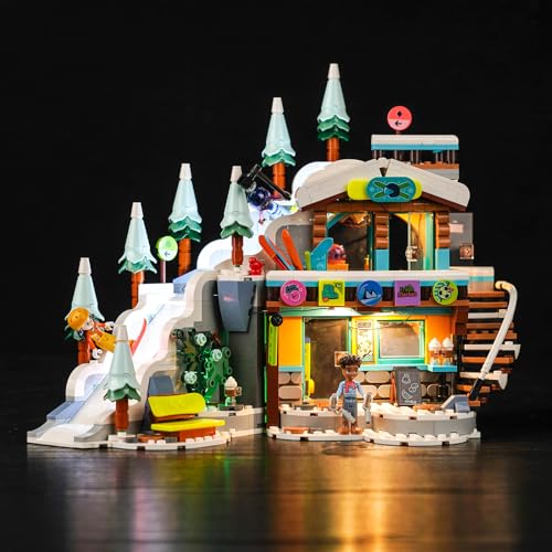 Led Licht Set für Lego Friends Skipiste und Café, Led Beleuchtungs Set für Lego 41756 Friends Holiday Ski Slope and Café- Nur Lichter Set, Kein Modell (Standard Version) von LocoLee