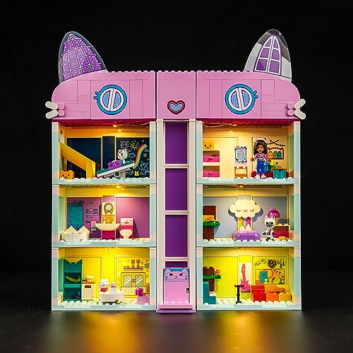LocoLee Led Licht Set Kompatibel mit Lego Gabby's Dollhouse, Led Beleuchtungs Set Compatible with Lego 10788 Gabby’s Dollhouse - Nur Lichter Set, Kein Modell von LocoLee