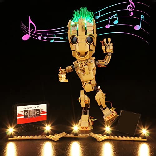 Led Licht Set für Lego Groot, Nur Lichter Set, Kein Modell - Led Beleuchtungs Set für Lego 76217 Marvel Ich Bin Groot (Musikversion) von LocoLee