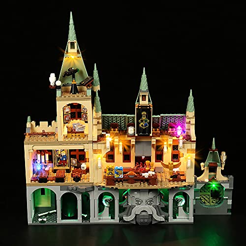Led Licht Set für Lego Harry Potter Schloss Hogwarts Kammer des Schreckens,Led Dekorations Light Kit for Lego 76389 Hogwarts Chamber of Secrets,Nur Lichter Set,kein Lego Modell (Aktualisierte Version) von LocoLee