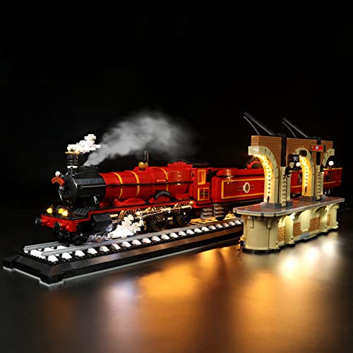 LocoLee Led Licht Set Kompatibel mit Lego Hogwarts Express, Led Beleuchtungs Set Compatible with Lego 76405 Hogwarts Express Collectors' Edition - Nur Lichter Set, Kein Modell (Standard Version) von LocoLee