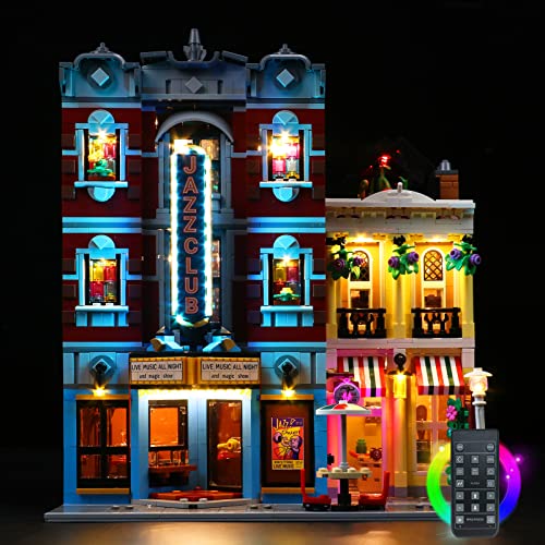 Led Licht Set für Lego Jazz Club, Led Beleuchtungs Set für Lego 10312 Jazz Club - Nur Lichter Set, Kein Modell (Fernbedienung Version) von LocoLee