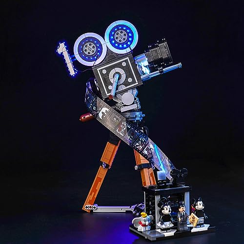 LocoLee Led Licht Set Kompatibel mit Lego Kamera – Hommage an Walt Disney, Led Beleuchtungs Set Compatible with Lego Camera - Nur Lichter Set, Kein Modell (Standard Version) von LocoLee