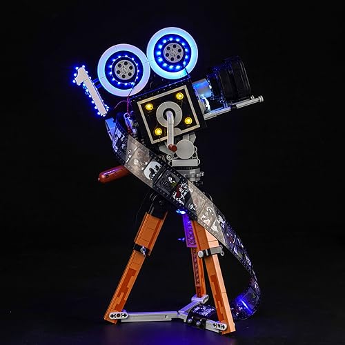 Led Licht Set für Lego Kamera – Hommage an Walt Disney, Led Beleuchtungs Set für Lego 43230 Disney Walt Disney Tribute Camera - Nur Lichter Set, Kein Modell (Version der Bewegungssteuerung) von LocoLee