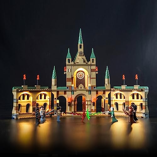 Led Licht Set für Lego Kampf um Hogwarts, Led Beleuchtungs Set für Lego 76415 Harry Potter Der Kampf um Hogwarts The Battle of Hogwarts - Nur Lichter Set, Kein Modell von LocoLee