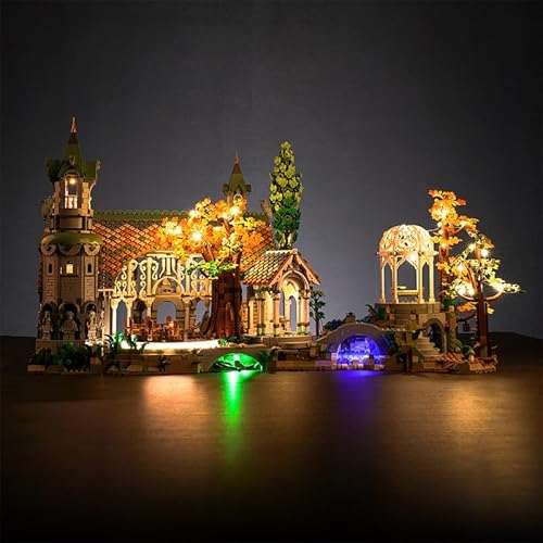 LocoLee Led Licht Set Kompatibel mit Lego Lord of The Rings Break Valley, Led Beleuchtungs Set Compatible with Lego 10316 The Lord of The Rings Rivendell - Kein Modell (Klassische Version) von LocoLee