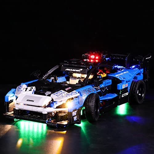 LocoLee Led Licht Set Kompatibel mit Lego McLaren Senna GTR,Dekorations Led Beleuchtungs Set Compatible with Lego 42123 Technic Light Kit,Nur Lichter Set,Kein Modell (Aktualisierte Version) von LocoLee