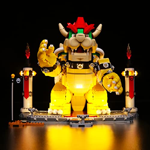 LocoLee Licht Set für Lego Mighty Bowser, Beleuchtungs 71411 Super Mario The - Nur Lichter, Kein Modell (Standard Version) von LocoLee