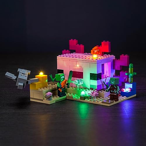 Led Licht Set für Lego Minecraft Das Axolotl-Haus Set, Led Beleuchtungs Set für Lego 21247 Minecraft The Axolotl House - Nur Lichter Set, Kein Modell von LocoLee
