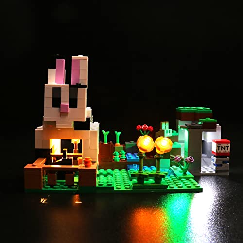 Led Licht Set für Lego Minecraft Die Kaninchenranch, Led Beleuchtungs Set für Lego 21181 The Rabbit Ranch - Nur Lichter-Set, Kein Lego-Modell von LocoLee