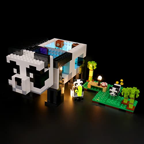 Led Licht Set Kompatibel mit Lego Minecraft Pandahaus (Kein Lego-Modell), Led Beleuchtungs Set für Minecraft 21245 The Panda Haven - Nur Lichter Set, Kein Modell von LocoLee