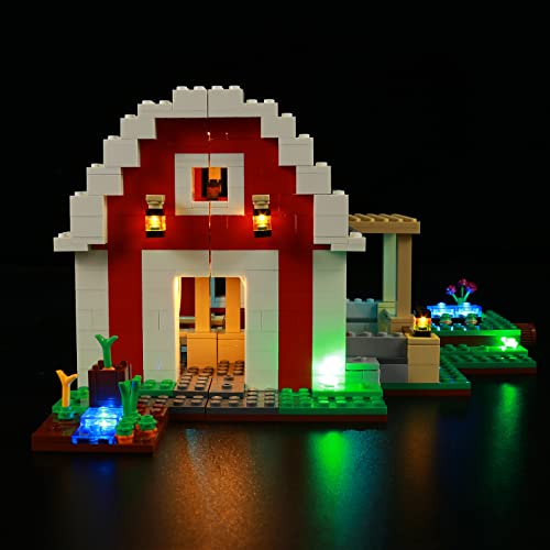 Led Licht Set für Lego Minecraft The Red Barn, Led Beleuchtungs Set für Minecraft Lego 21187 The Red Barn - Nur Lichter-Set, Kein Lego-Modell (Standard Version) von LocoLee