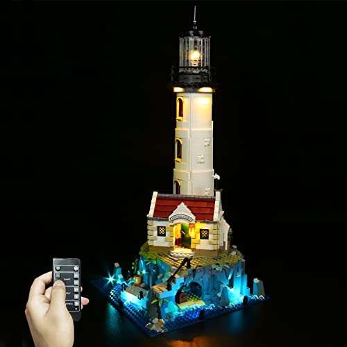 LocoLee Led Licht Set Kompatibel mit Lego Motorised Lighthouse, Led Beleuchtungs Set Compatible with Lego 21335 Motorised Lighthouse - Nur Lichter Set, Kein Modell (Fernbedienung) von LocoLee