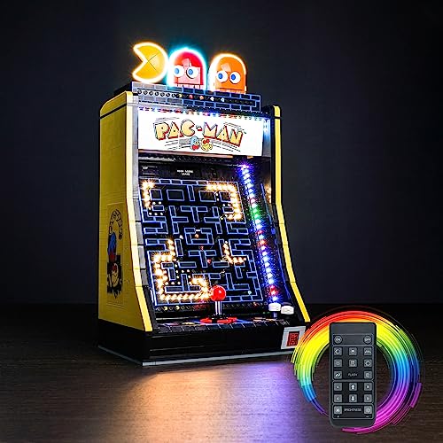 Led Licht Set für Lego PAC-Man Arcade, Led Beleuchtungs Set für Lego 10323 PAC-Man Arcade - Nur Lichter Set, Kein Modell (Fernbedienung Version) von LocoLee