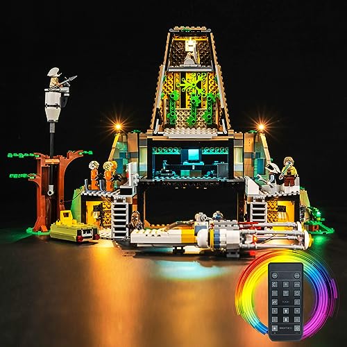 Led Licht Set für Lego Rebellenbasis auf Yavin 4, Led Beleuchtungs Set für Lego 75365 Star Wars Eine Neue Hoffnung Rebellenbasis auf Yavin 4 - Nur Lichter Set, Kein Modell (Fernbedienung Version) von LocoLee
