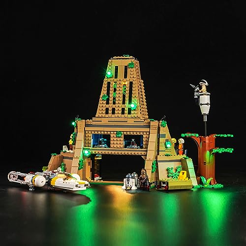 Led Licht Set für Lego Rebellenbasis auf Yavin 4, Led Beleuchtungs Set für Lego 75365 Star Wars Eine Neue Hoffnung Rebellenbasis auf Yavin 4 - Nur Lichter Set, Kein Modell (Standard Version) von LocoLee