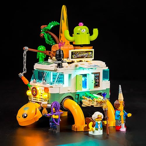 Led Licht Set für Lego Schildkrötenbus, Led Beleuchtungs Set für Lego 71456 DREAMZzz Mrs. Castillos Schildkrötenbus Wohnmobil Spielzeug Light für Lego Turtle Van - Nur Lichter Set, Kein Modell von LocoLee