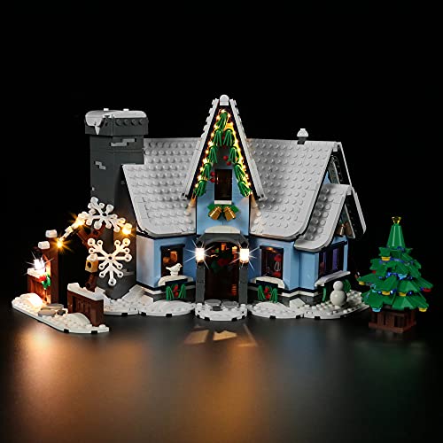 LocoLee Led Licht Set für Lego Weihnachtsmanns La Vesita, Led Beleuchtungs Set für Lego 10293 La Vesita des Weihnachtsmanns - Nur Lichter Set, Kein Modell (Standard Version) von LocoLee